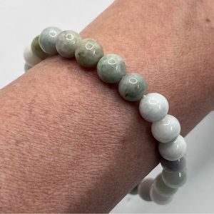 Natural Burmese Jadedite Bead Bracelet NWOT o/s
